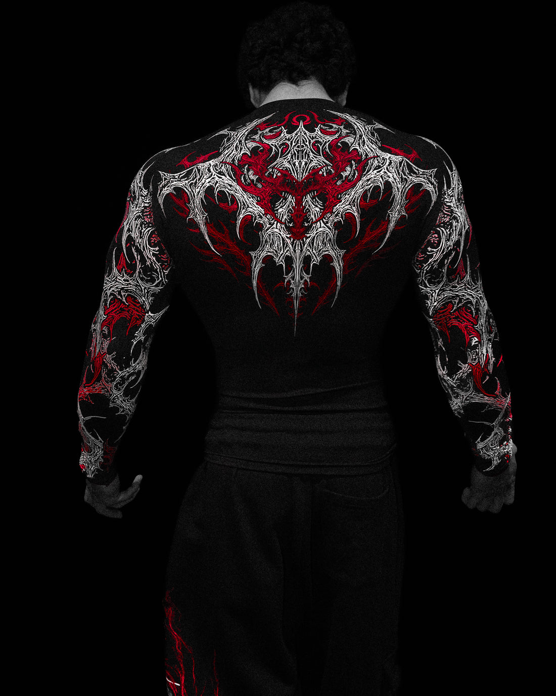 Void Tech™ Infernal longsleeve Compression [HEAVENLY RED]