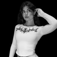 Void Tech™ Cursed Relic Long sleeve compression [DIVINE WHITE]