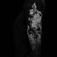 Women's Death Rose Banana Shaped Uncuffed Sweatpants [VOID BLACK]
