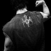 Death Eater Oversized Cutoff tee [SMOKE]