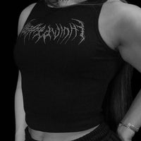 Women's Death Rose Tank Top [VOID BLACK]