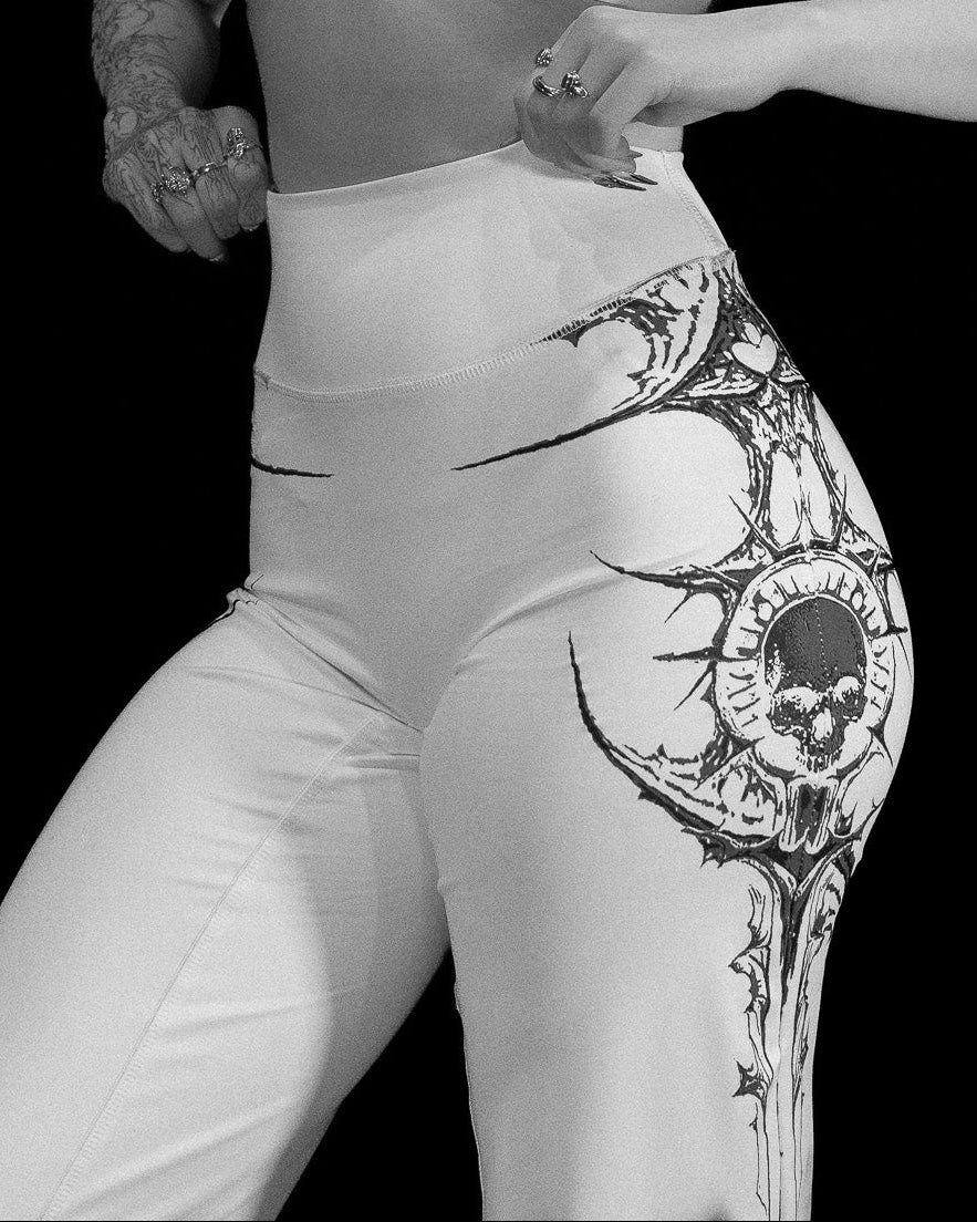 Womens Void Tech™ Shadow Heart Leggings [DIVINE WHITE]