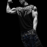 Death Eater Oversized Cutoff tee [VOID BLACK]