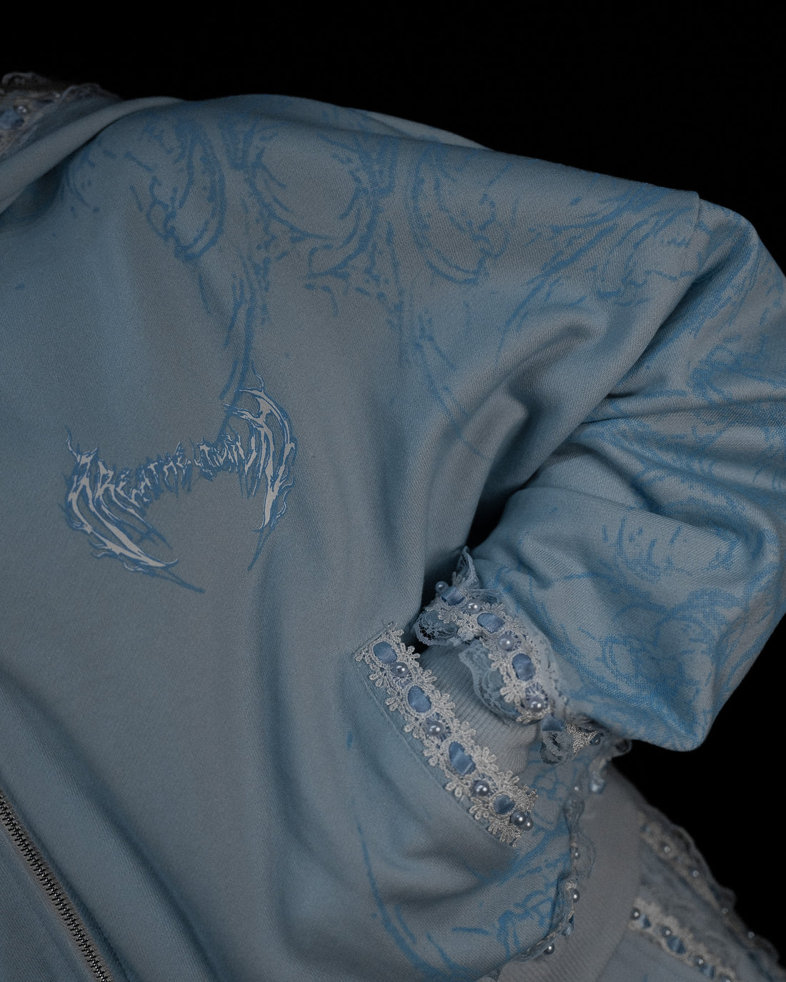 Women's Faerie Zip-up Hoodie [EVERMORE BLUE]