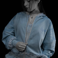 Women's Faerie Zip-up Hoodie [EVERMORE BLUE]