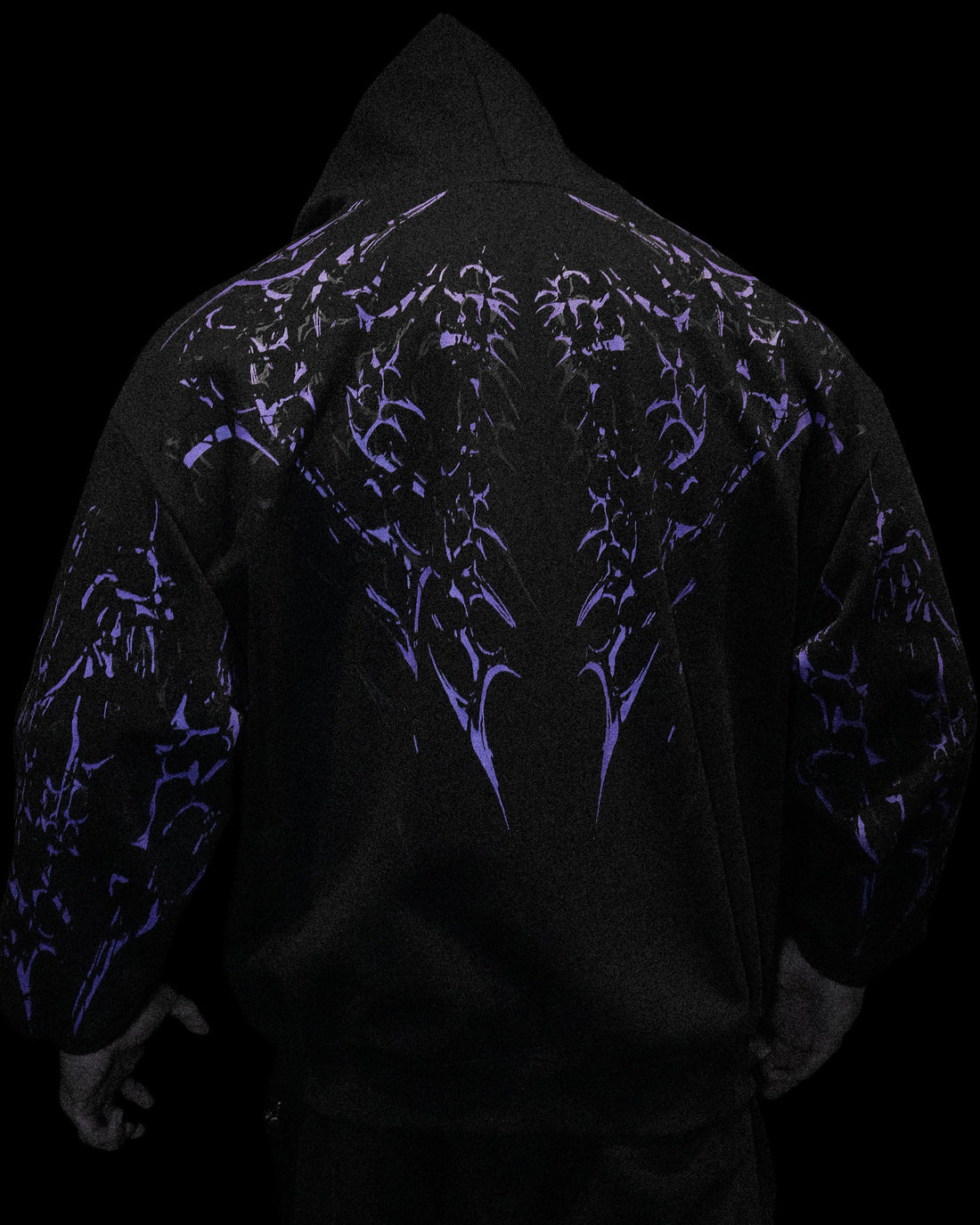 Deathkeeper Oversized Zip-up Hoodie [DUSK]