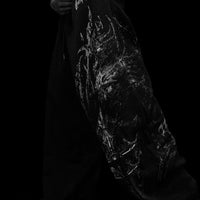 Fallen Knight Uncuffed Banana shape sweatpants [VOID BLACK]