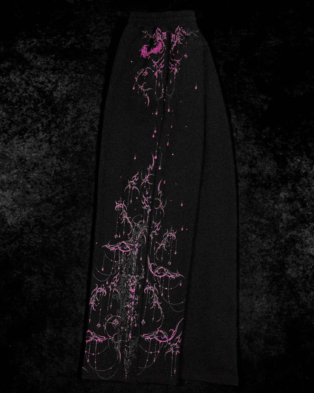 Women's Shattered Blade Rhinestone Uncuffed Sweatpants [BLOSSOM PINK]