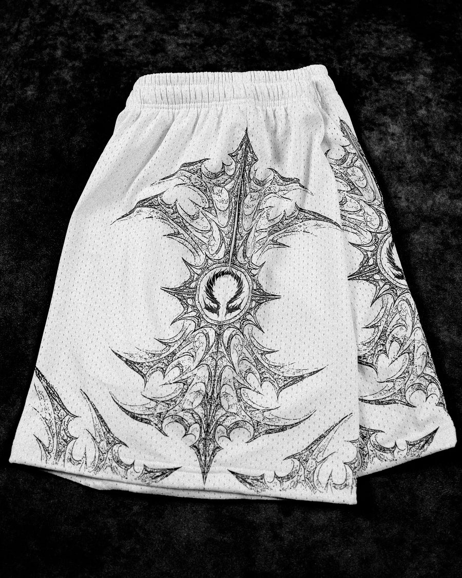 Excalibur Bodybuilding Mesh shorts [DIVINE WHITE]