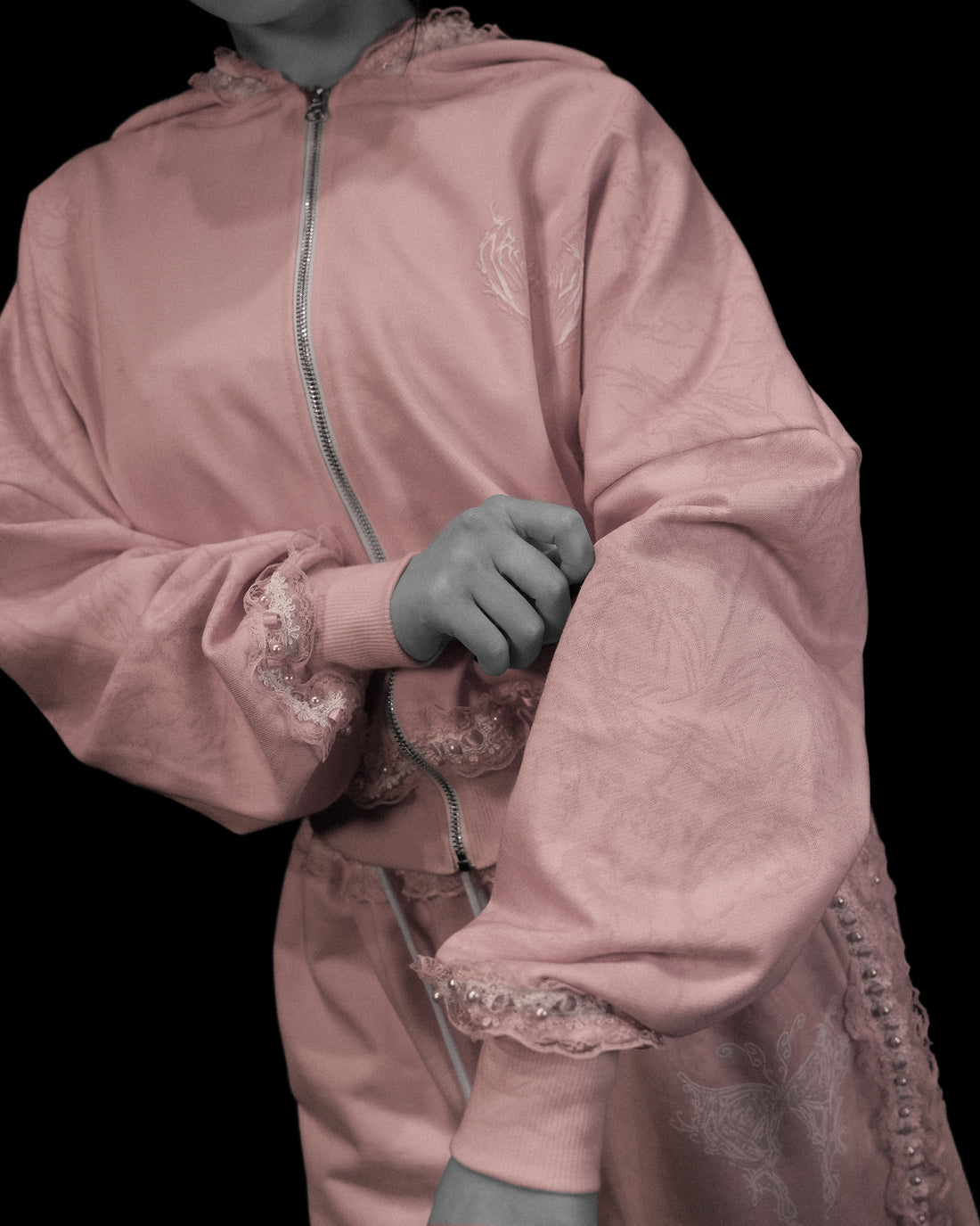 Women's Faerie Zip-up Hoodie [BLUSHVEIL PINK]