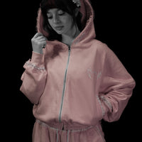 Women's Faerie Zip-up Hoodie [BLUSHVEIL PINK]