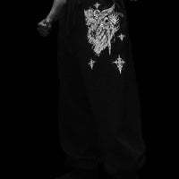Dark Souls Banana Shape cuffed sweatpants [VOID BLACK]