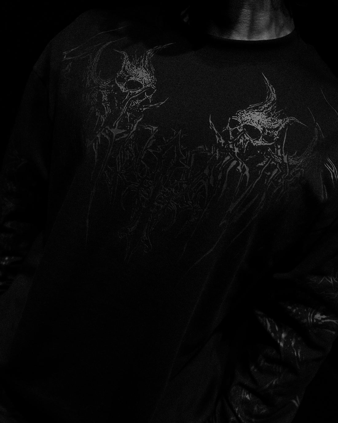 Evangelion Oversized Longsleeve T-shirt [DARKNESS]