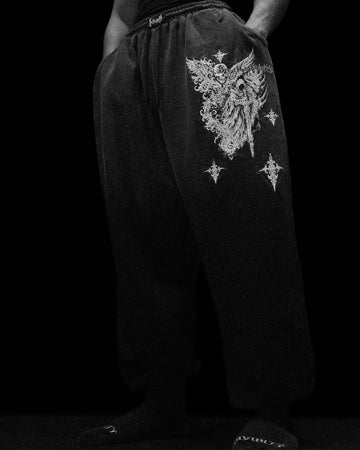 Dark Souls Banana Shape cuffed sweatpants [SMOKE]
