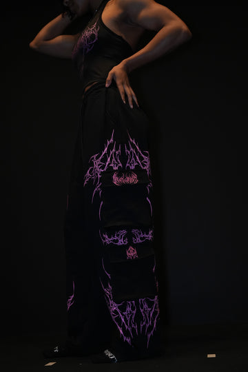 Women's Duskraven Uncuffed luxury Cargos [BLOSSOM PINK] WOMEN'S BF COLL 2025