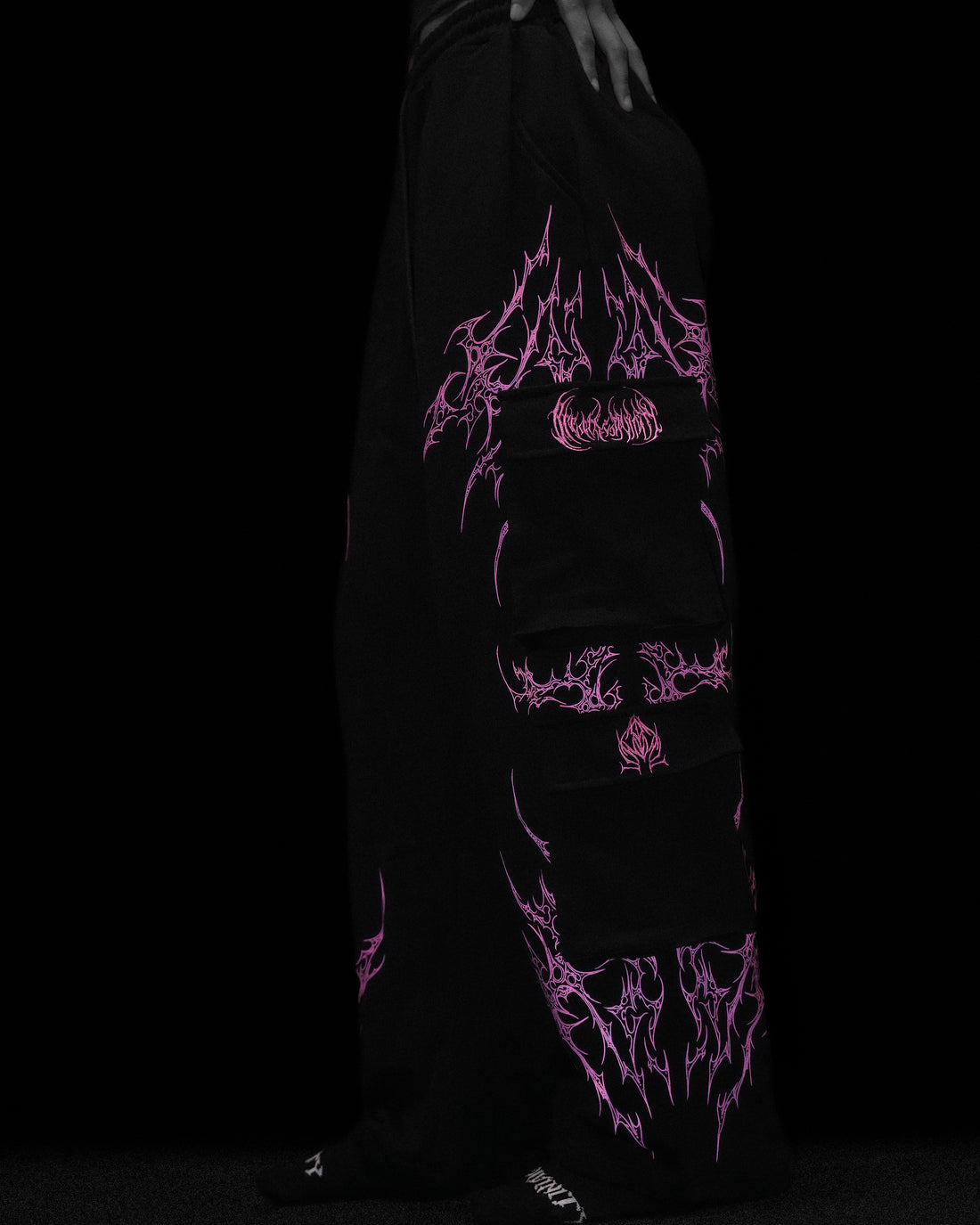 Women's Duskraven banana shaped Uncuffed Cargos [BLOSSOM PINK]