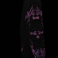 Women's Duskraven banana shaped Uncuffed Cargos [BLOSSOM PINK]