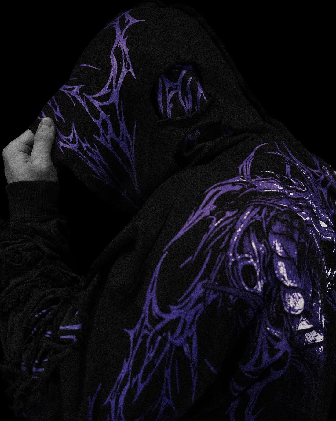 Tarnished Leviathan Oversized Zip-up Hoodie [DUSK]