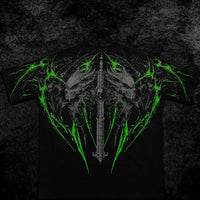 Hollow Souls Oversized T-shirt [NEON GREEN]