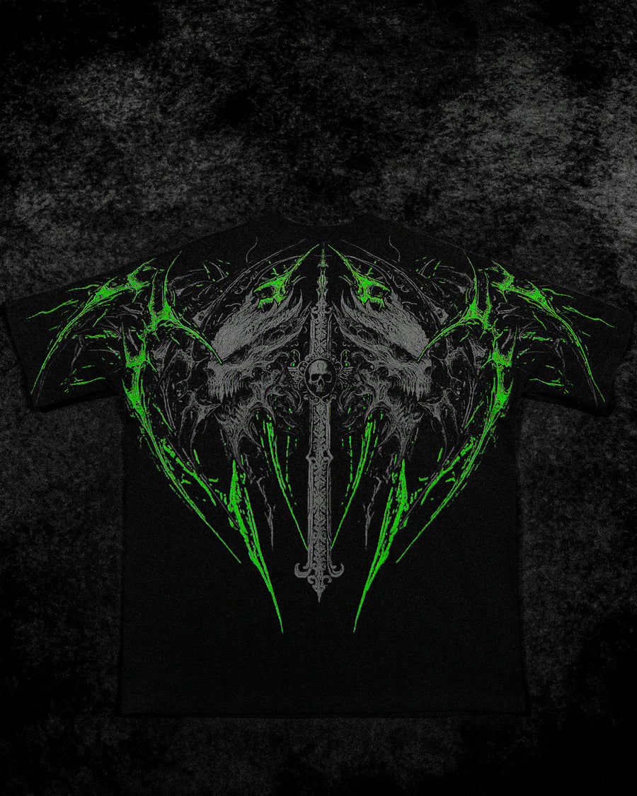 Hollow Souls Oversized T-shirt [NEON GREEN]