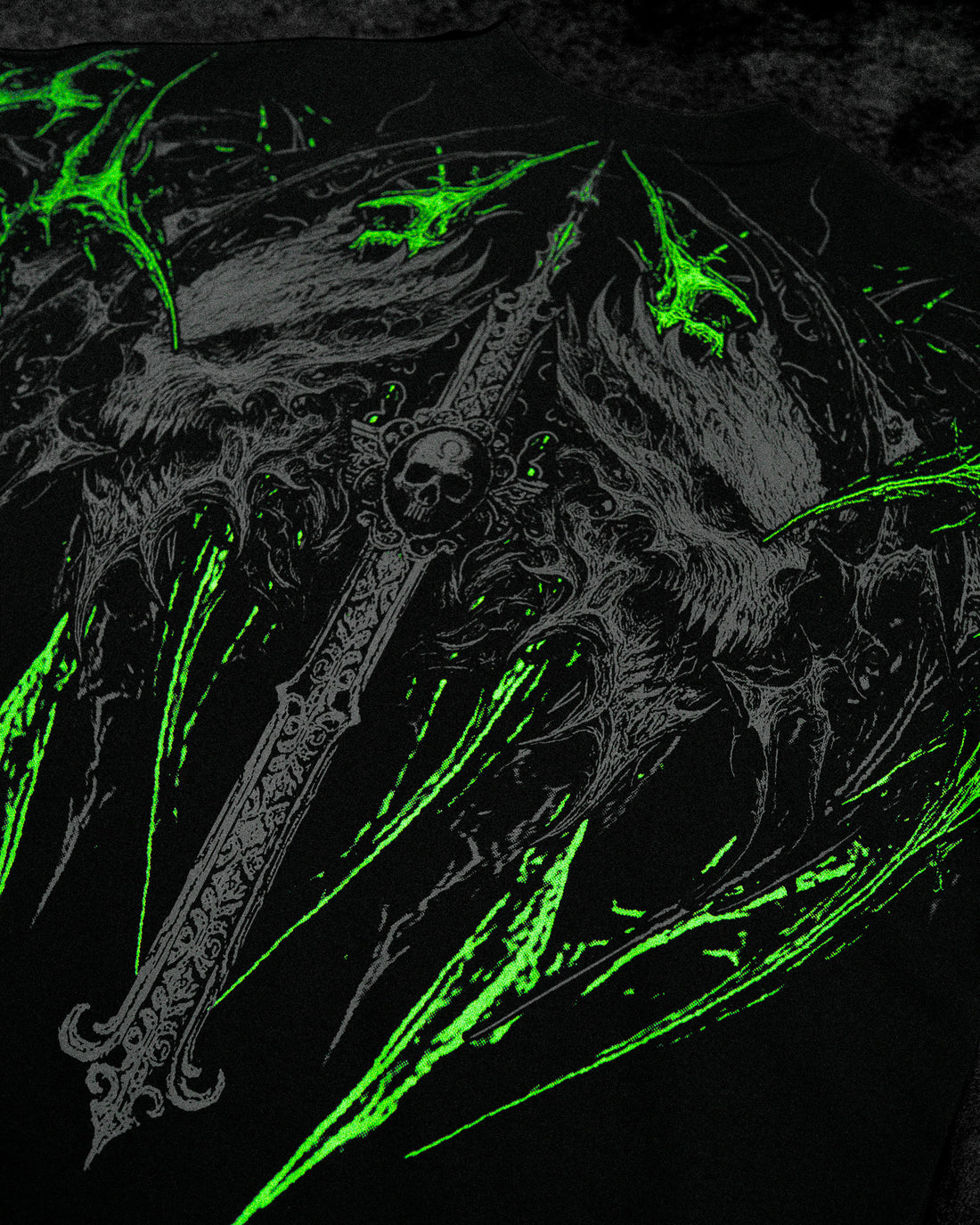 Hollow Souls Oversized T-shirt [NEON GREEN]