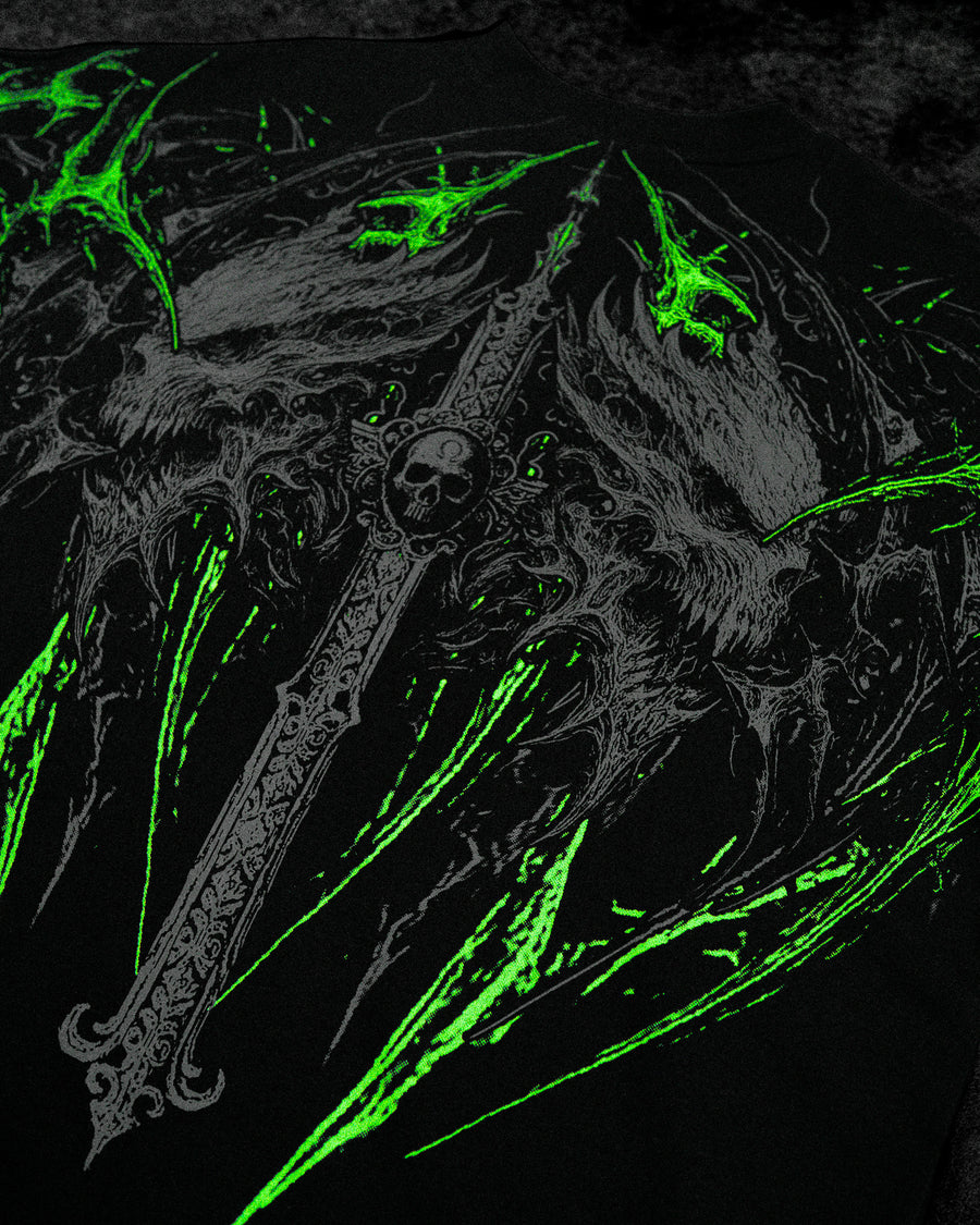 Hollow Souls Oversized T-shirt [NEON GREEN]
