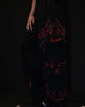 Women's Duskraven Uncuffed luxury Cargos [NIGHTMARE] WOMEN'S BF COLL 2025