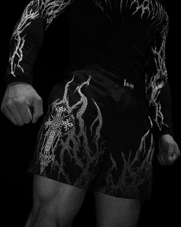 Eternal Flame Bodybuilding Mesh shorts [VOID BLACK]