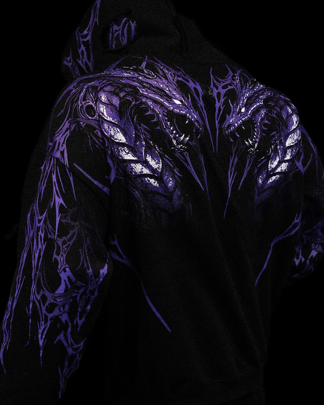 Tarnished Leviathan Oversized Zip-up Hoodie [DUSK]