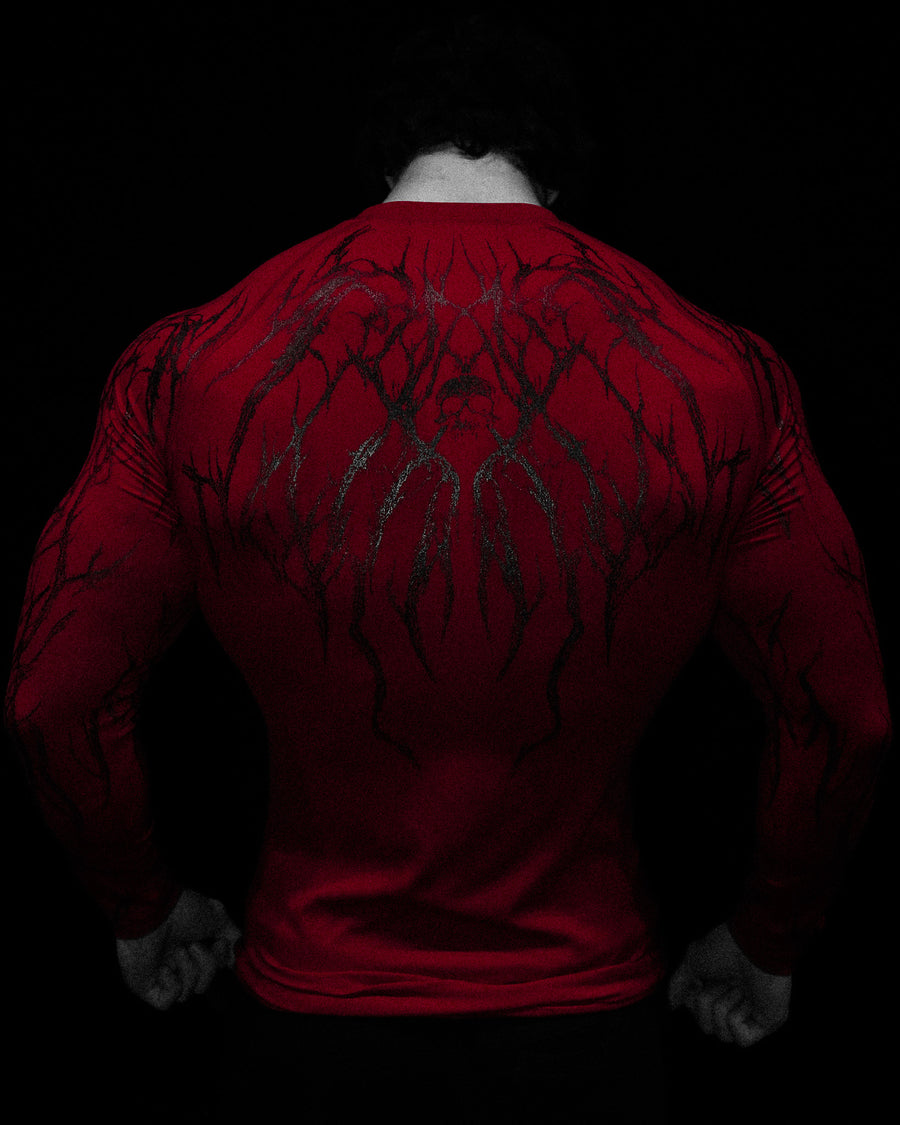 Void Tech™ Soul Decay longsleeve Compression [CRIMSON RED]