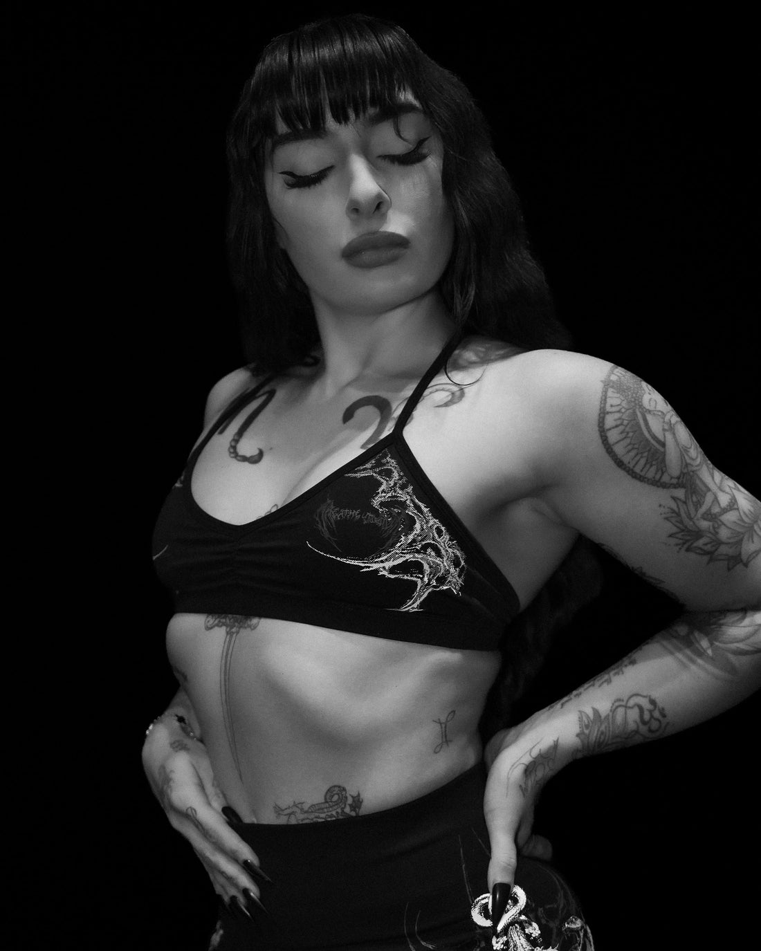 Womens Void Tech™ Venom Sports Bra [VOID BLACK]