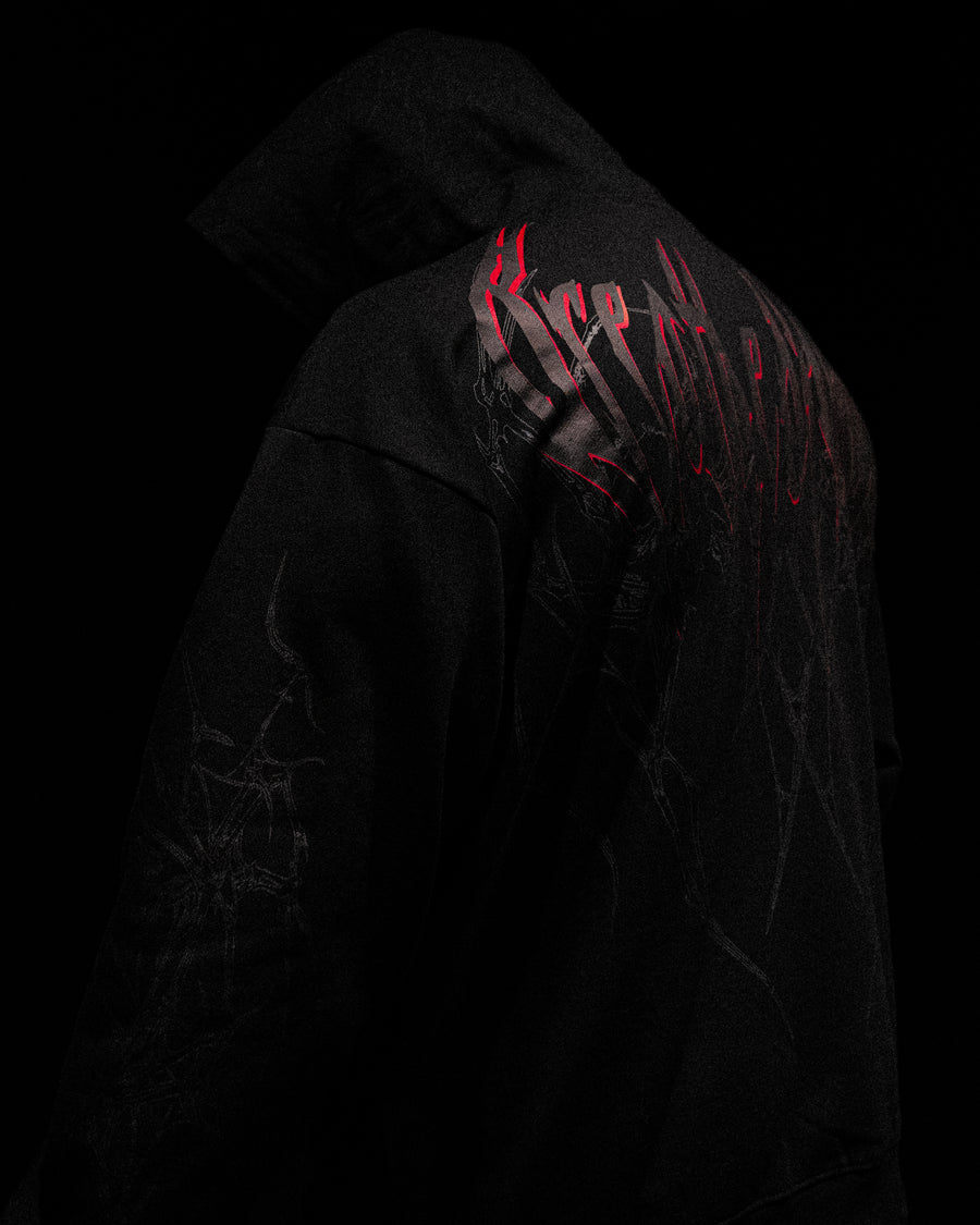 Venom Oversized Zip-up Hoodie [NIGHTMARE]