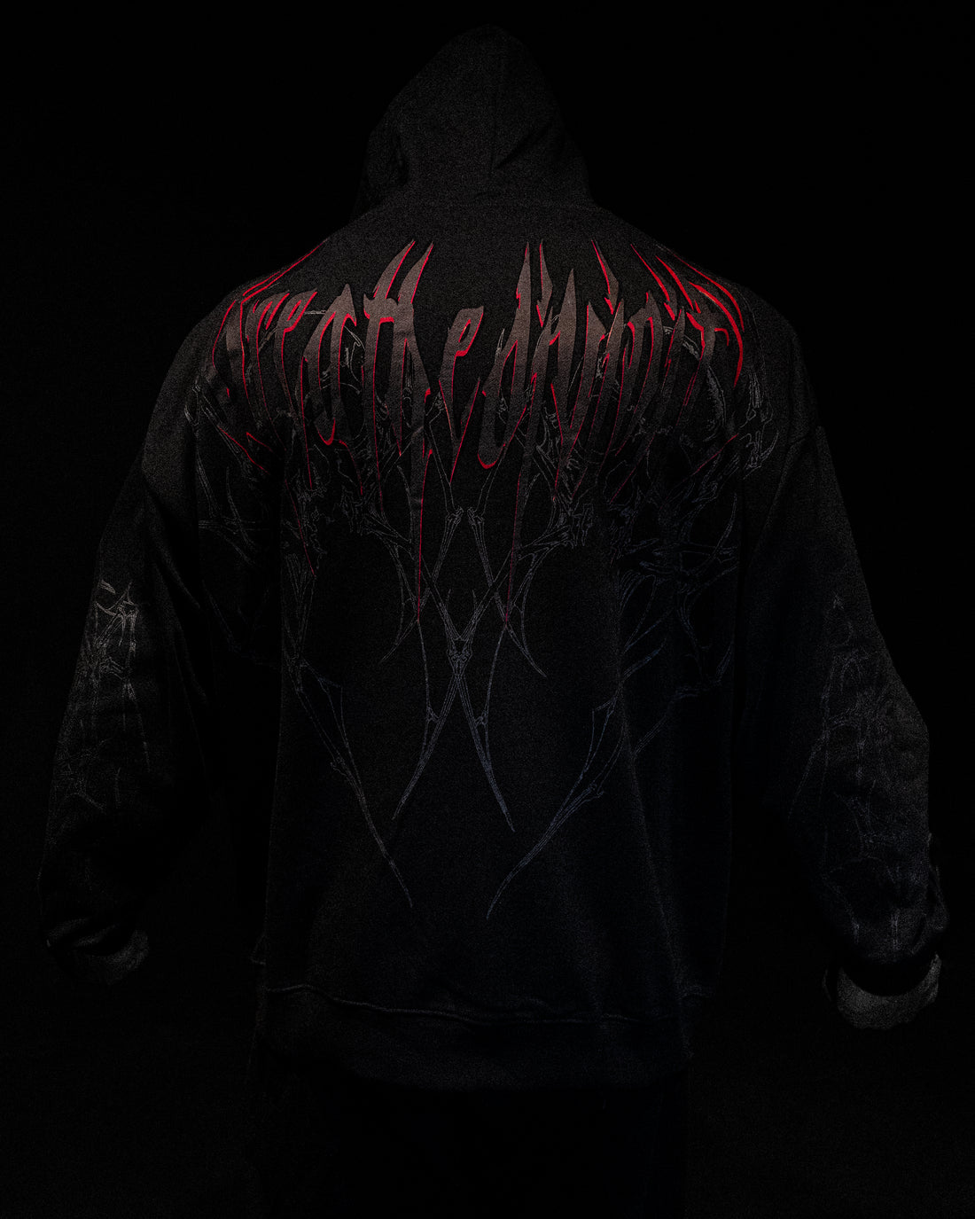 Venom Oversized Zip-up Hoodie [NIGHTMARE]