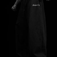 Elegance Oversized Uncuffed Luxury Sweatpants [VOID BLACK]