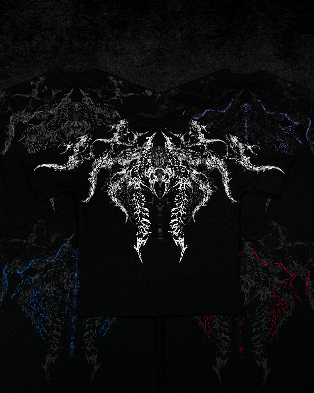 Abyssal Bloom Oversized T-shirt [VOID BLACK]