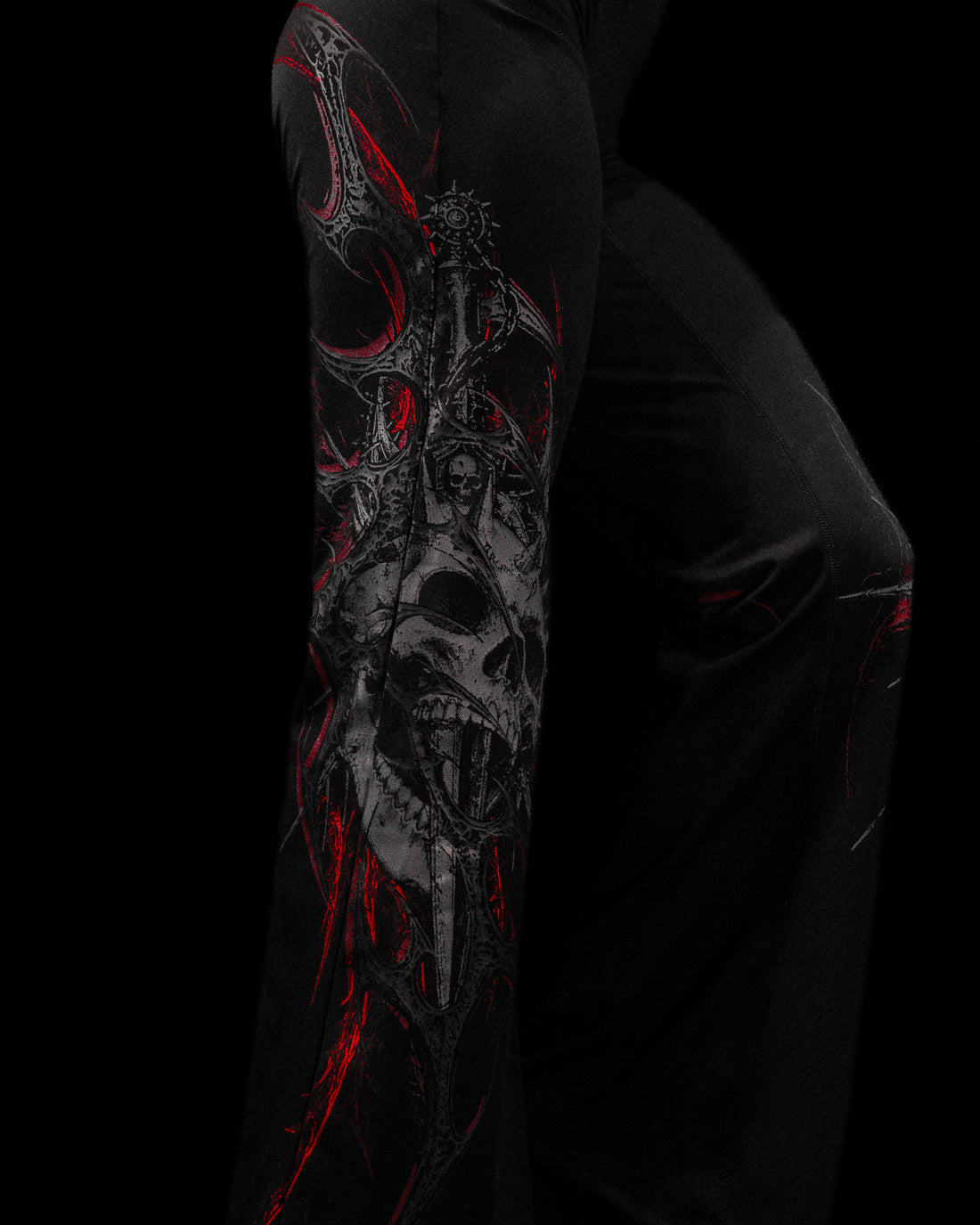 Void Tech™ Soul Decay Flared Leggings [NIGHTMARE]
