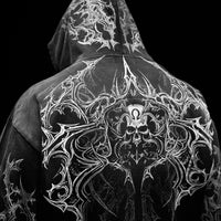Deathwing Oversized Zip-up Hoodie [SMOKE]
