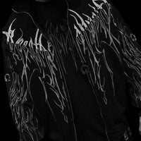 Obsidian Oversized Zip-up Jacket [MIDNIGHT]