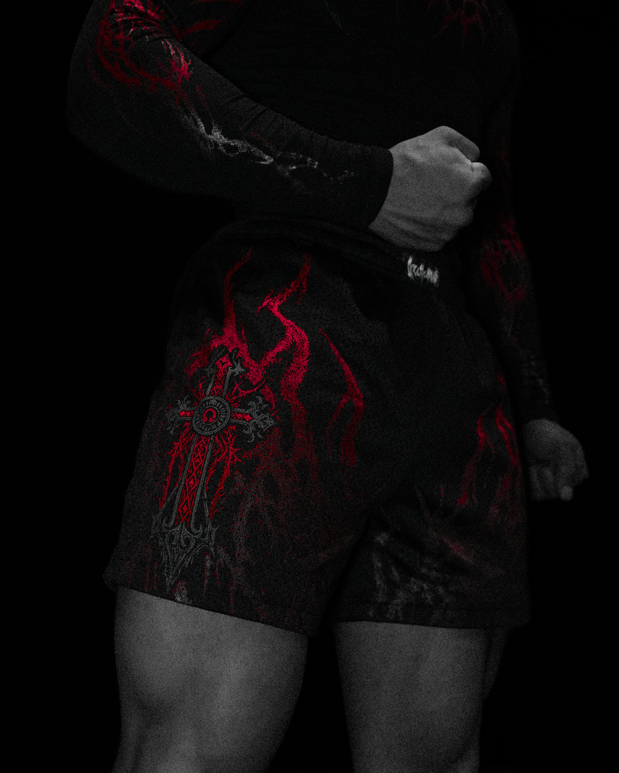 Eternal Flame Bodybuilding Mesh shorts [NIGHTMARE]