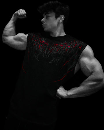 Dark Forge Oversized Cutoff Tee [NIGHTMARE]