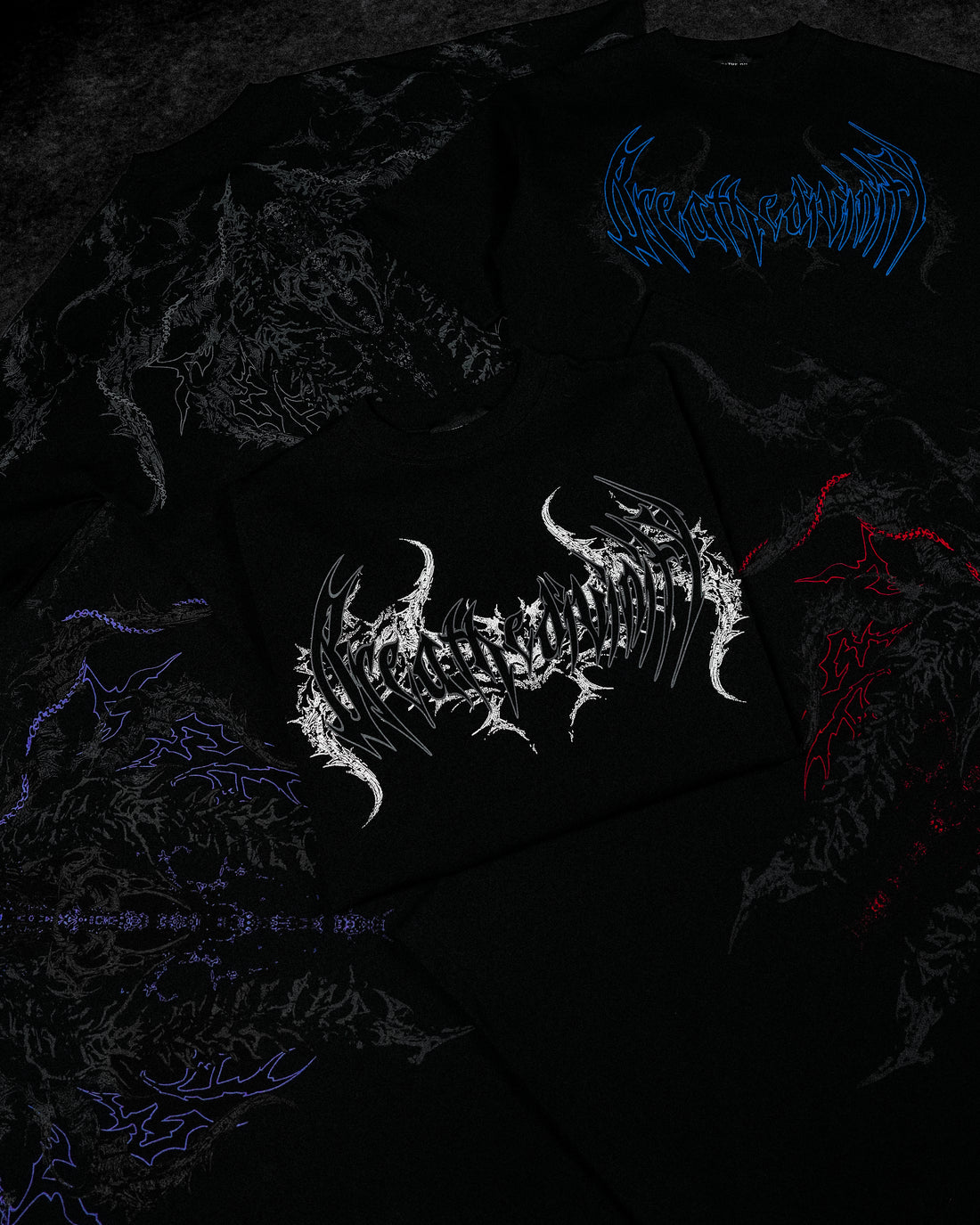 Abyssal Bloom Oversized T-shirt [VOID BLACK]