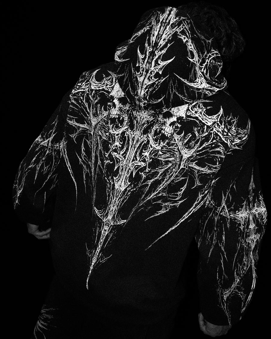 Prototype X Oversized pullover hoodie [VOID BLACK]