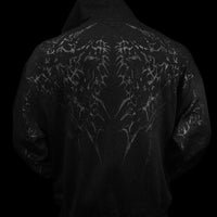 Deathkeeper Oversized Zip-up Hoodie [DARKNESS]