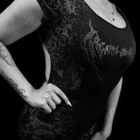 Women's Void Tech™ Regalia Open Back Bodysuit [DARKNESS]