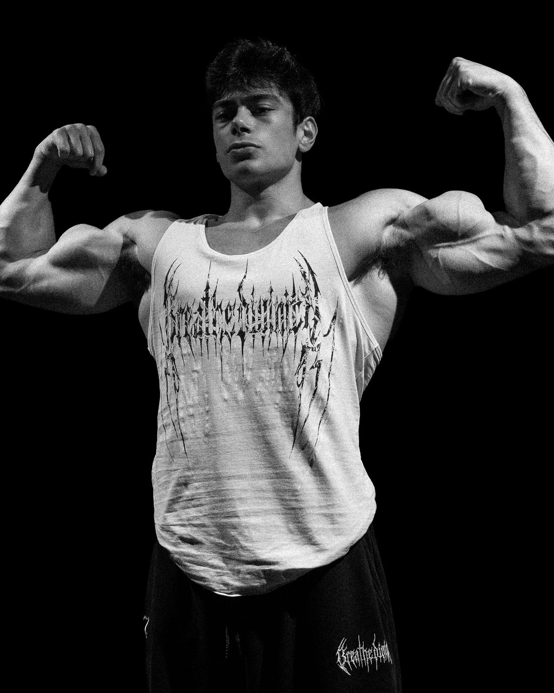 Doomslayer Graphic Bodybuilding Stringer [DIVINE WHITE] – Breathedivinity
