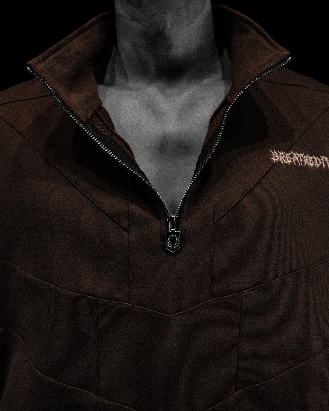 937 Embroidered Tactical Oversized Full-Zip Jacket [ROOT BEER]