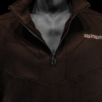 937 Embroidered Tactical Oversized Full-Zip Jacket [ROOT BEER]