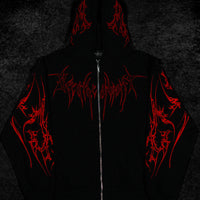 Kingslayer Oversized Zip-up hoodie [RAGE]