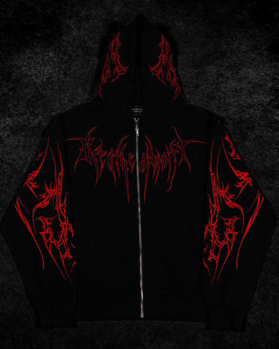 Kingslayer Oversized Zip-up hoodie [RAGE]