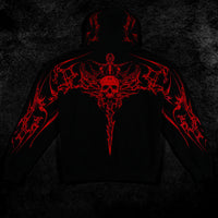 Kingslayer Oversized Zip-up hoodie [RAGE]